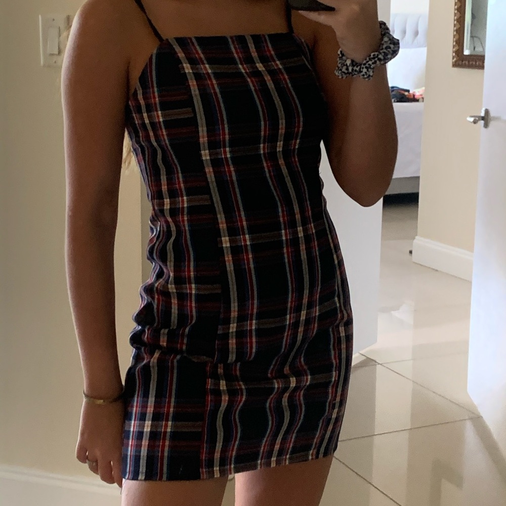 Plaid Mini Dress
